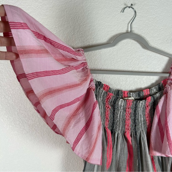 Nema Women’s Sz S smocked elastic bodice, romantic, Bohemian Clowncore Fairy - Picture 4 of 6